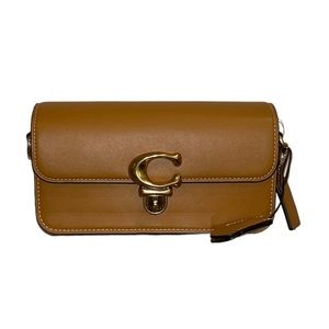 Coach Studio Baguette Bag Crossbody Camel Brass